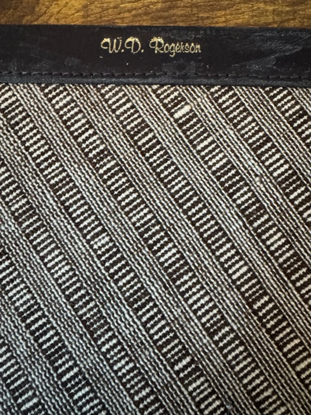 Dusit Thani Bangkok Leather Portfolio Folio‎ Vintage Hotel Stationery Folder